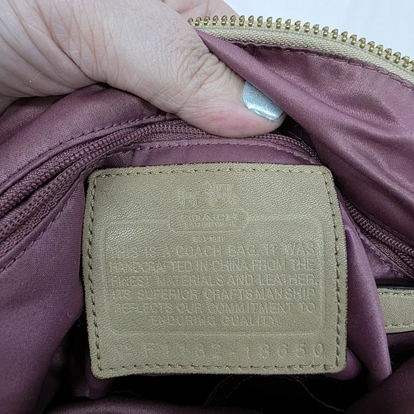 Coach Madison OP Art Sateen Sophia Satchel - Picture 13 of 16